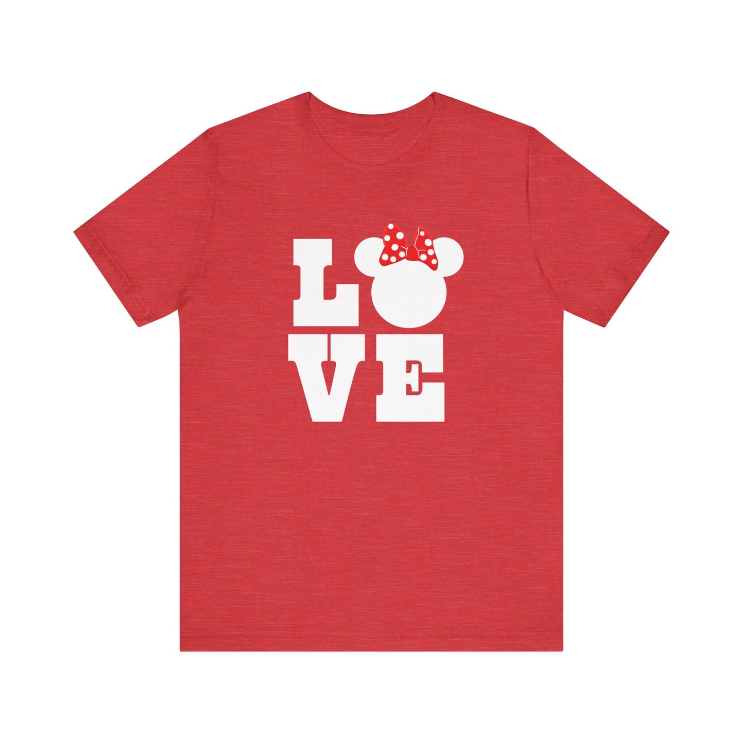 Love Minnie - White Unisex Jersey Short Sleeve Tee