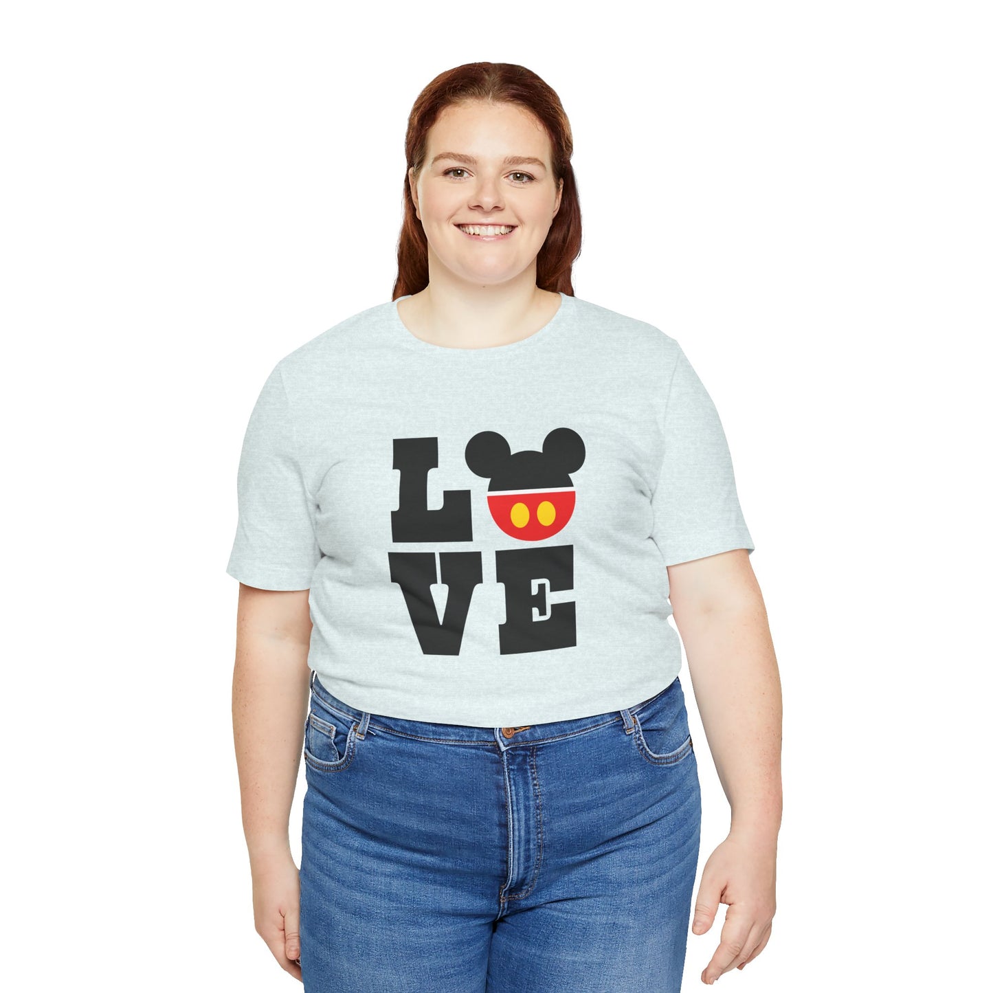 Love Mickey - Black Unisex Jersey Short Sleeve Tee