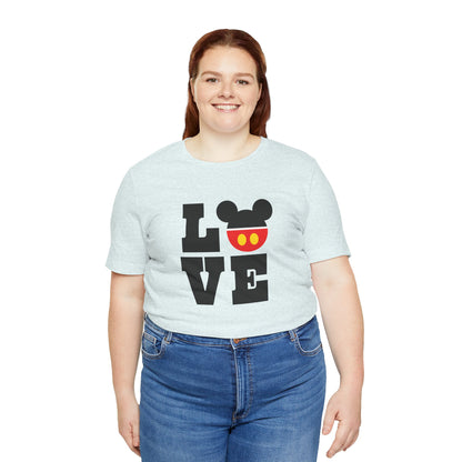 Love Mickey - Black Unisex Jersey Short Sleeve Tee