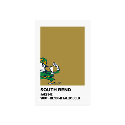 University of Notre Dame Team Paint Swatch - Logo - South Bend Metallic Gold