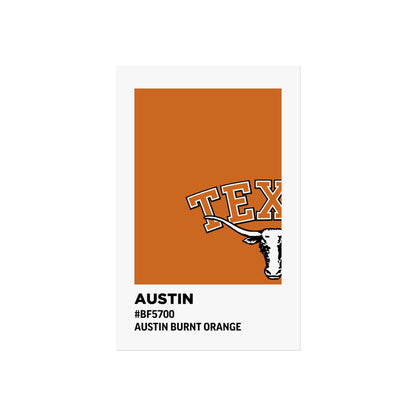 University of Texas Team Paint Swatch - Austin Burnt Orange