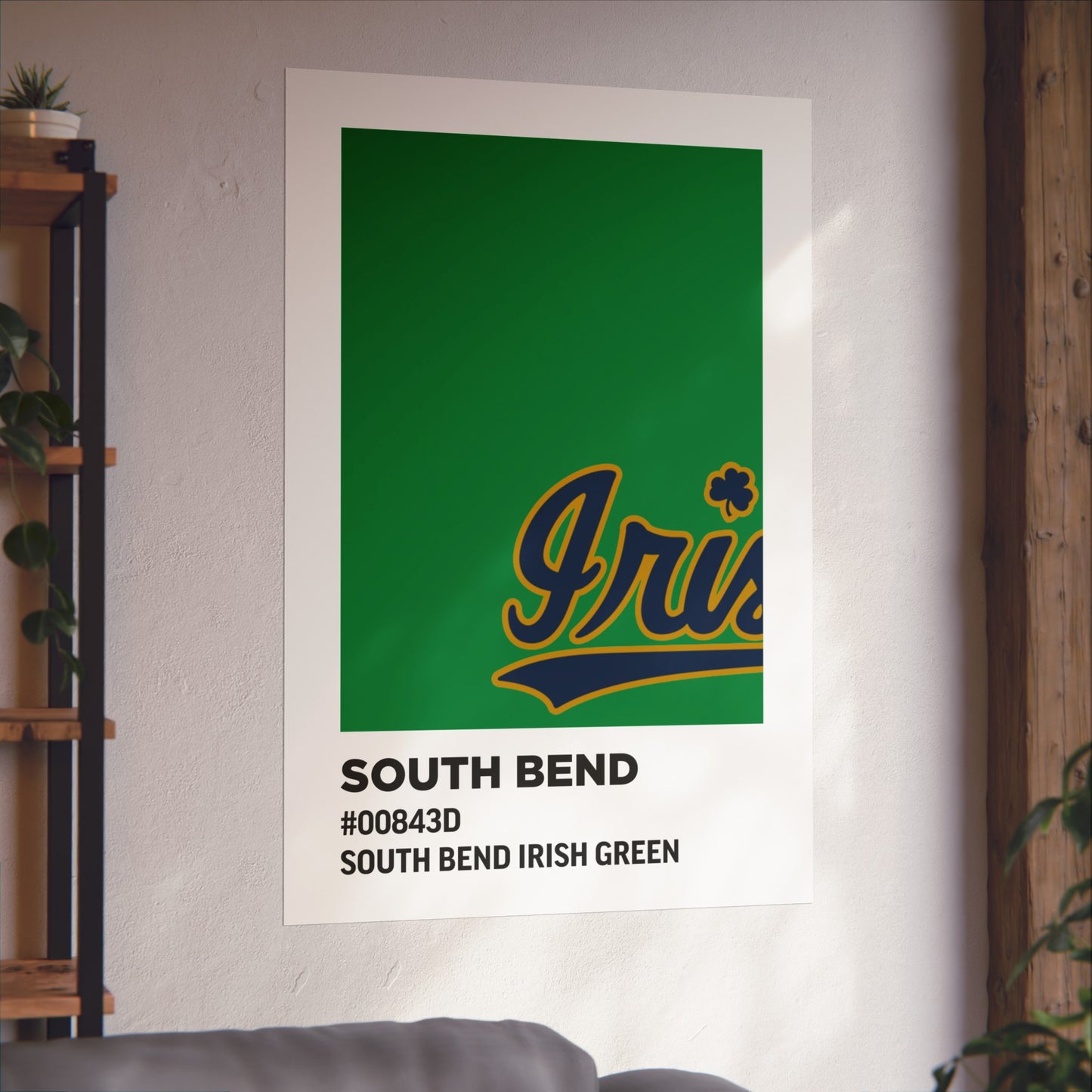 University of Notre Dame Team Paint Swatch - Logo - South Bend Irish Green