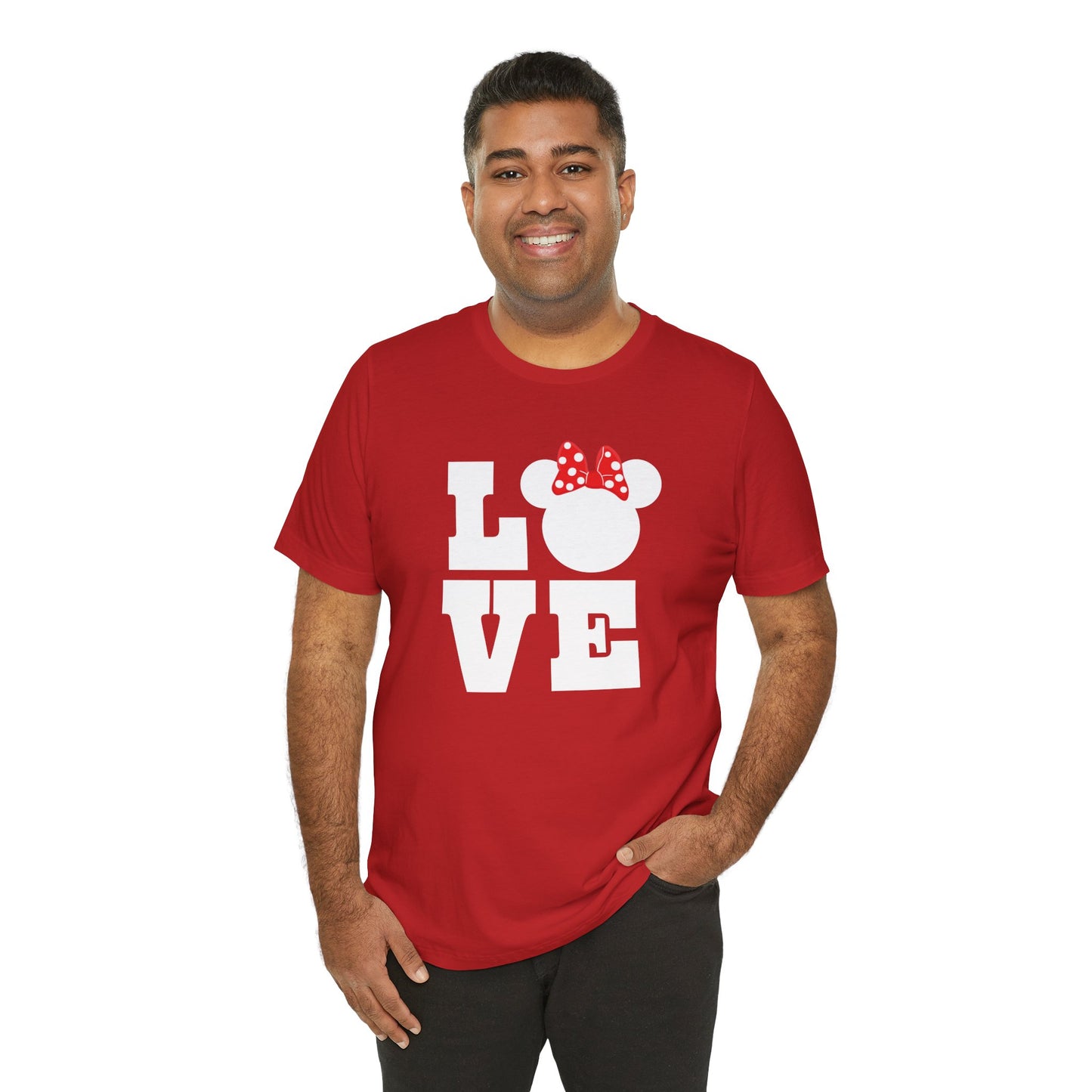 Love Minnie - White Unisex Jersey Short Sleeve Tee