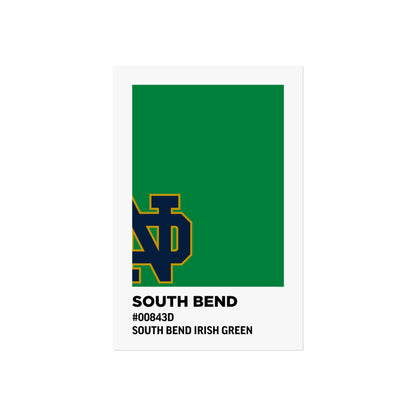 University of Notre Dame Team Paint Swatch - Logo - South Bend Irish Green