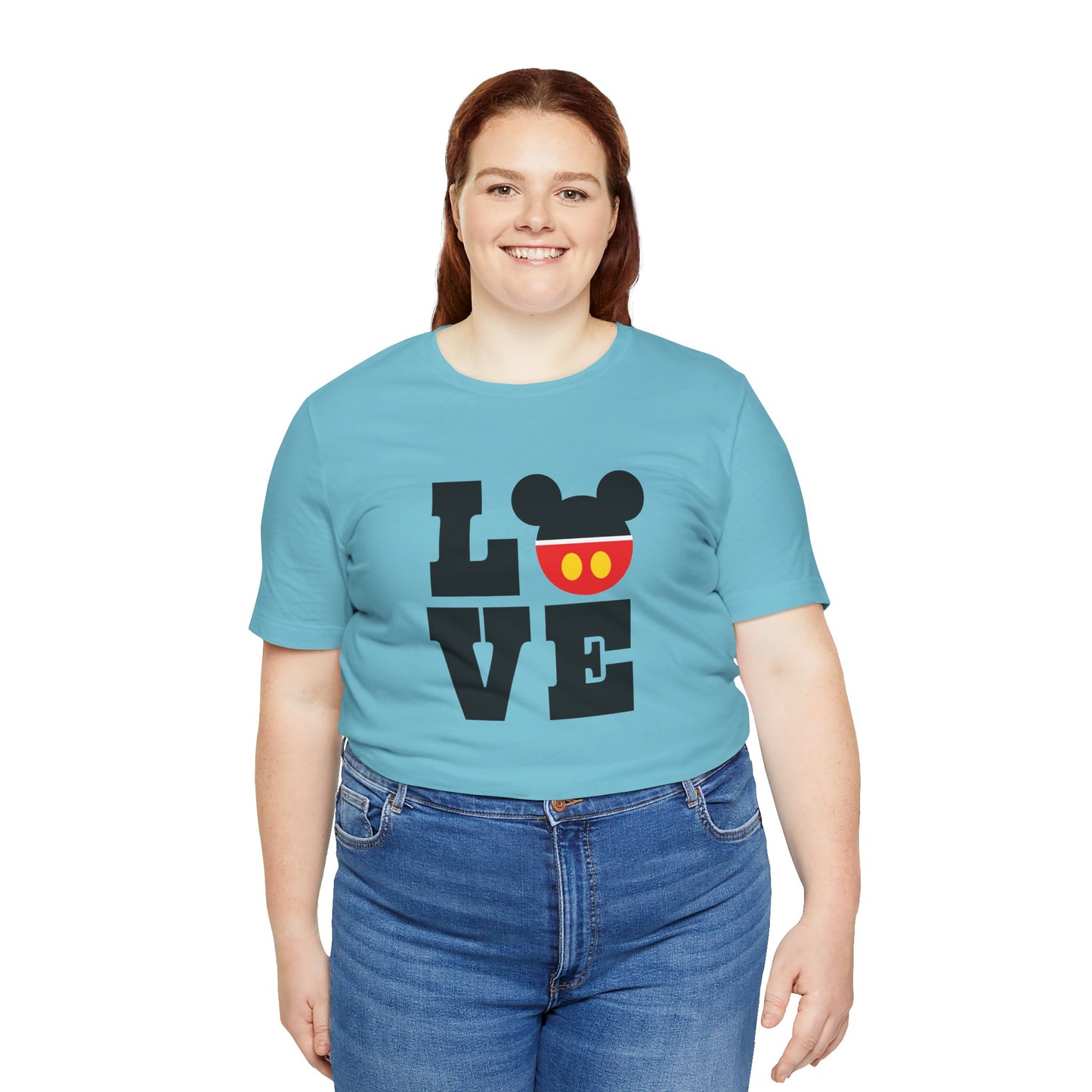 Love Mickey - Black Unisex Jersey Short Sleeve Tee