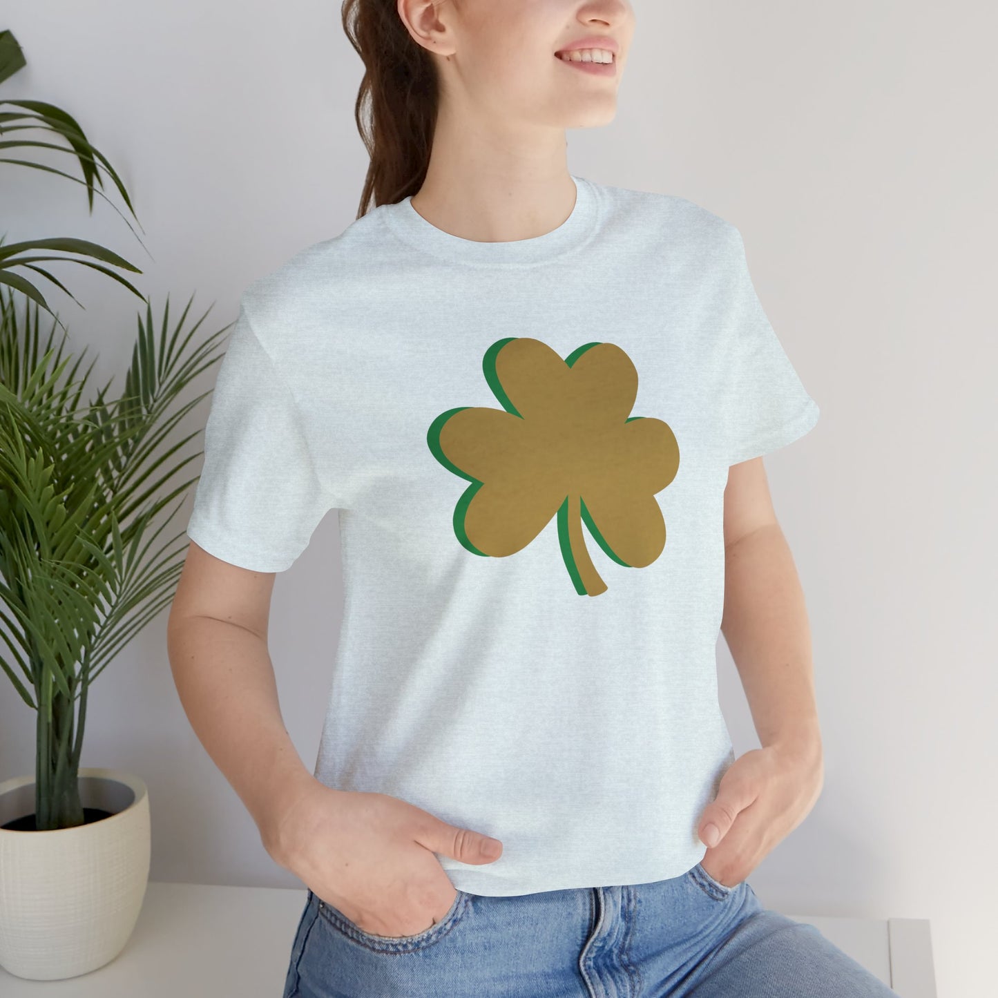 South Bend Shamrock - Gold / Green - Unisex Jersey Short Sleeve Tee