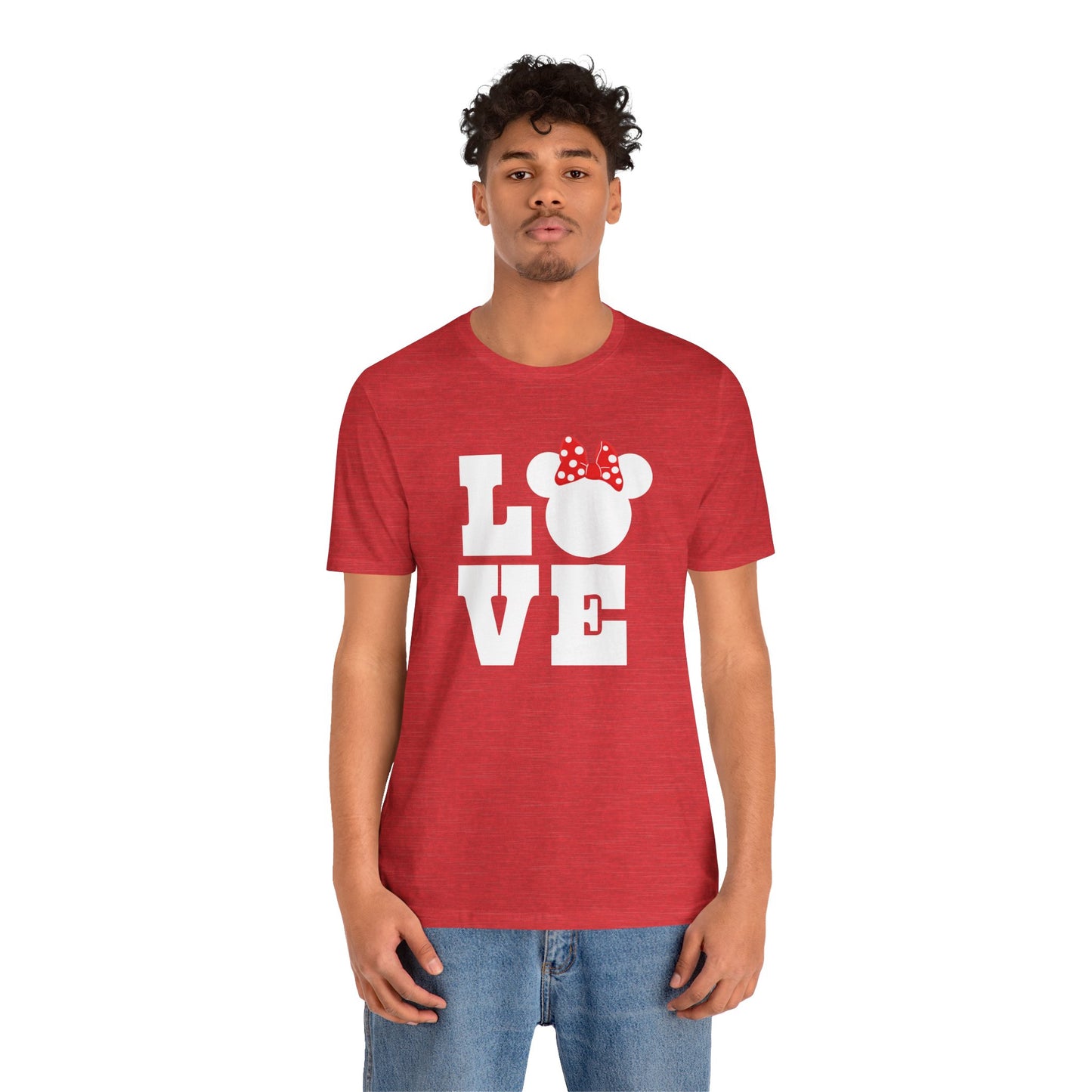 Love Minnie - White Unisex Jersey Short Sleeve Tee