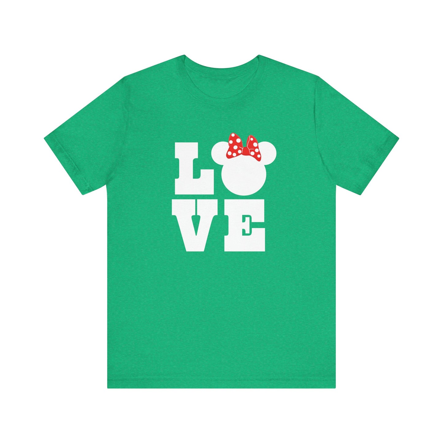 Love Minnie - White Unisex Jersey Short Sleeve Tee