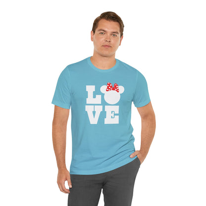 Love Minnie - White Unisex Jersey Short Sleeve Tee