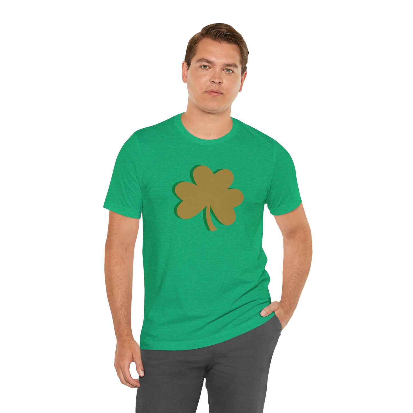 South Bend Shamrock - Gold / Green - Unisex Jersey Short Sleeve Tee