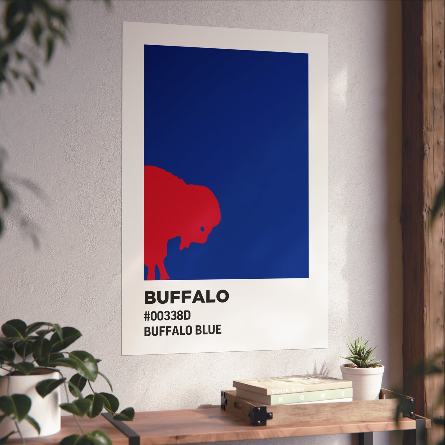 Buffalo Professional Football Team Paint Swatch - Secondary Logo Buffalo Blue