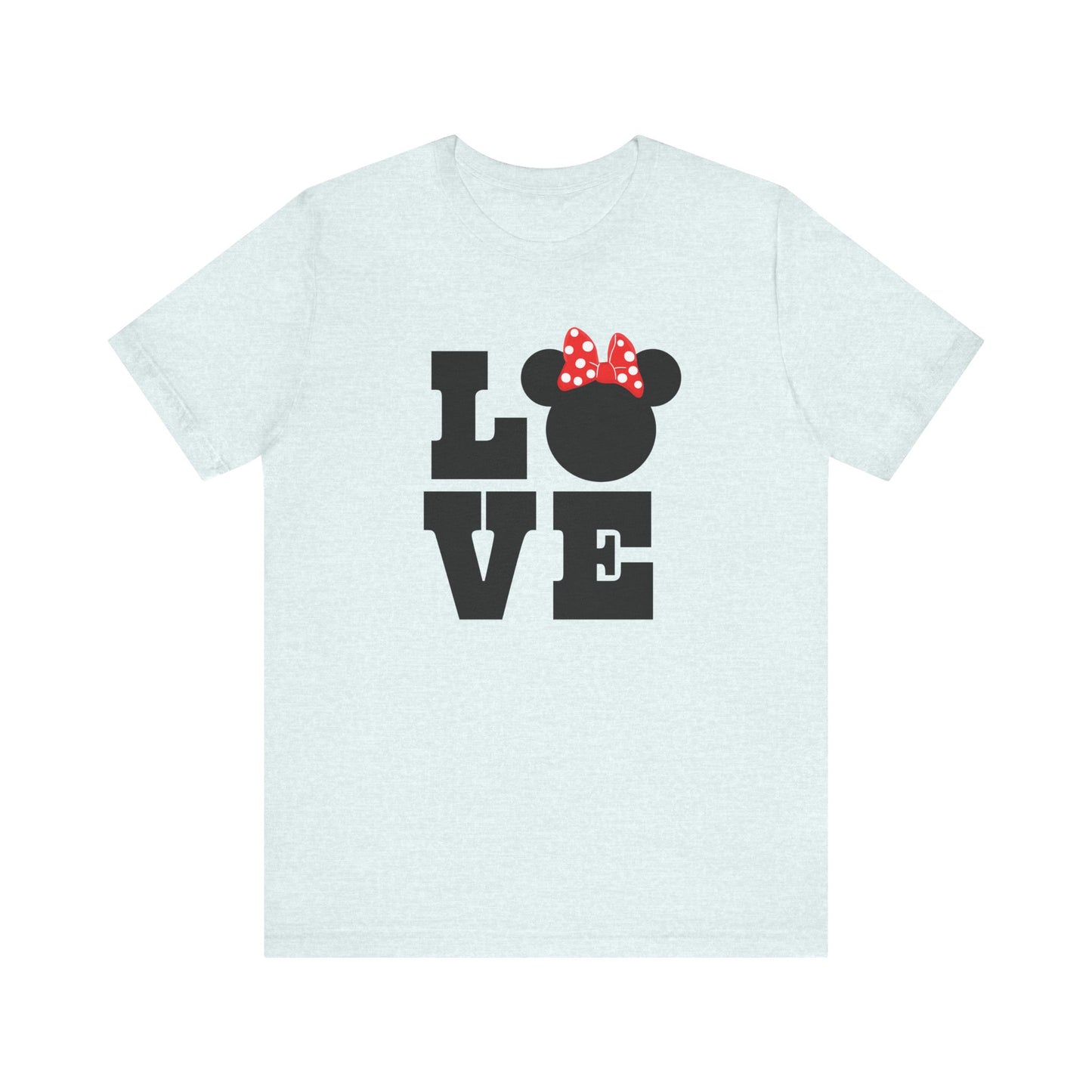 Love Minnie - Black Unisex Jersey Short Sleeve Tee