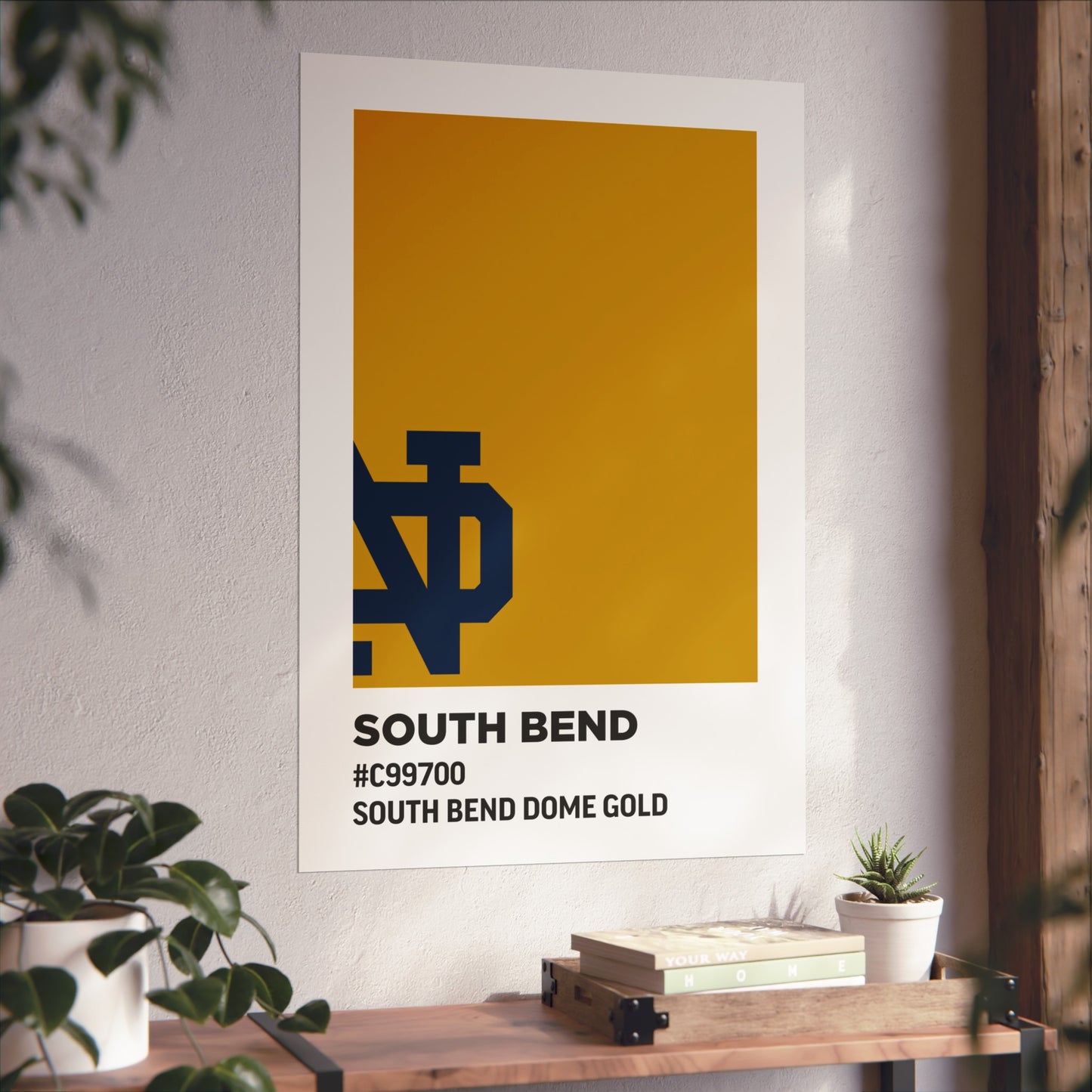 University of Notre Dame Team Paint Swatch - Logo - South Bend Dome Gold