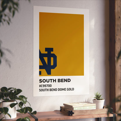 University of Notre Dame Team Paint Swatch - Logo - South Bend Dome Gold