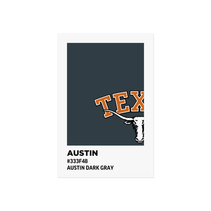 University of Texas Team Paint Swatch - Austin Dark Gray