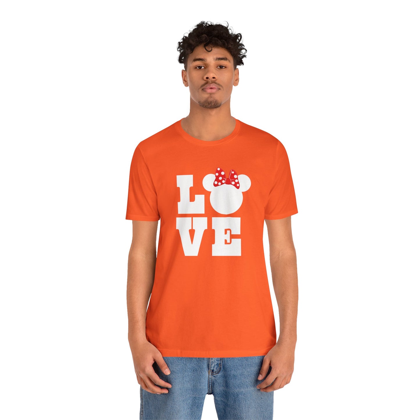 Love Minnie - White Unisex Jersey Short Sleeve Tee