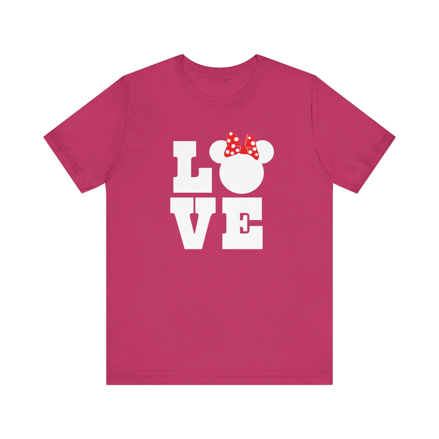 Love Minnie - White Unisex Jersey Short Sleeve Tee