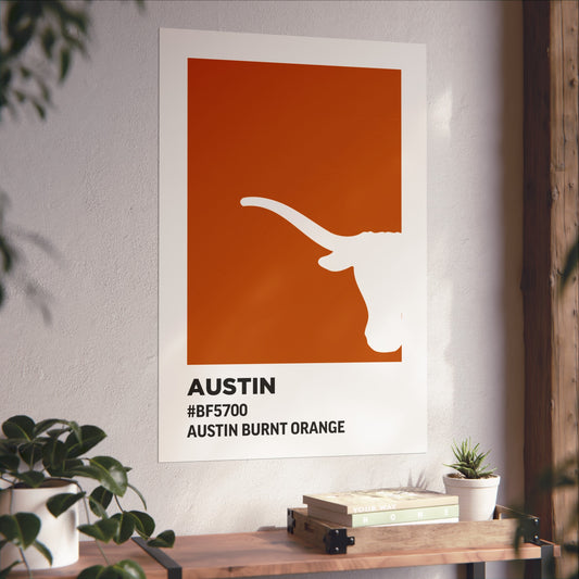 University of Texas Team Paint Swatch - Austin Burnt Orange