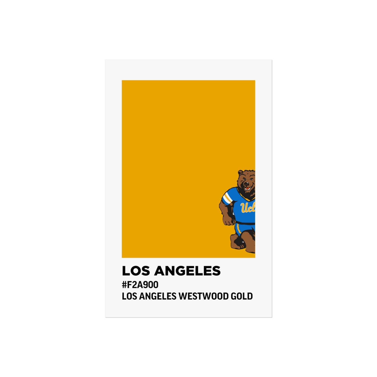 University of California Los Angeles Team Paint Swatch - Westwood Gold