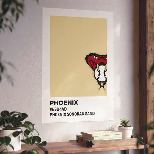 Arizona Baseball Team Paint Swatch - Phoenix - Diamondbacks - Sonoran Sand