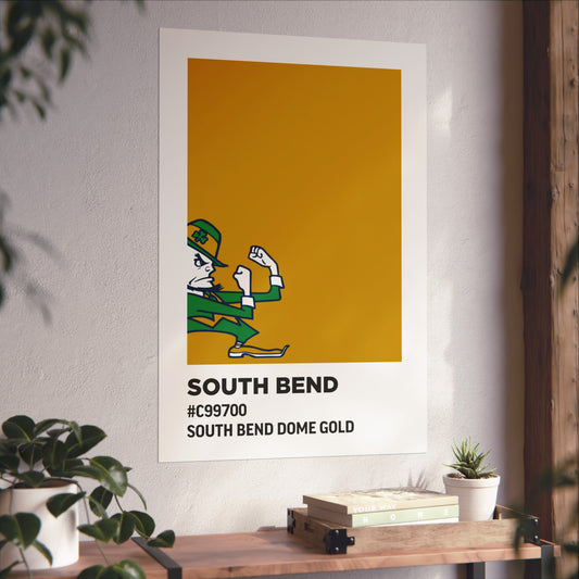 University of Notre Dame Team Paint Swatch - Logo - South Bend Dome Gold