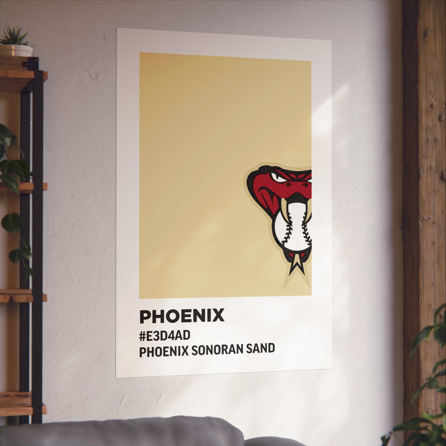 Arizona Baseball Team Paint Swatch - Phoenix - Diamondbacks - Sonoran Sand