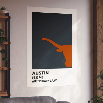 University of Texas Team Paint Swatch - Austin Dark Gray