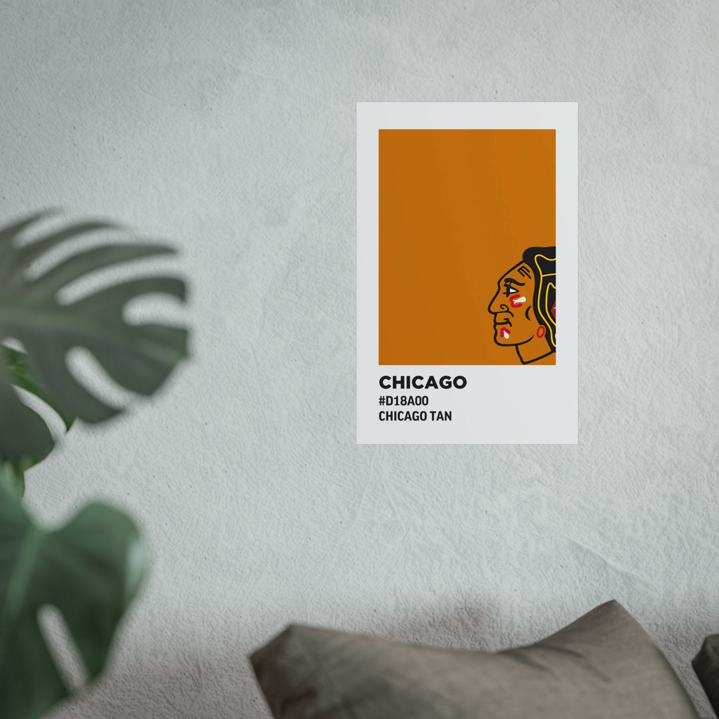 Chicago Professional Hockey Team Paint Swatch - Chicago Gold