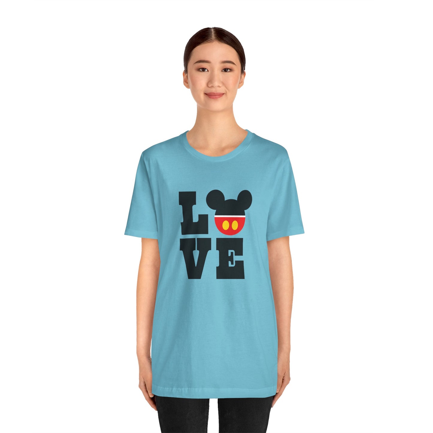 Love Mickey - Black Unisex Jersey Short Sleeve Tee