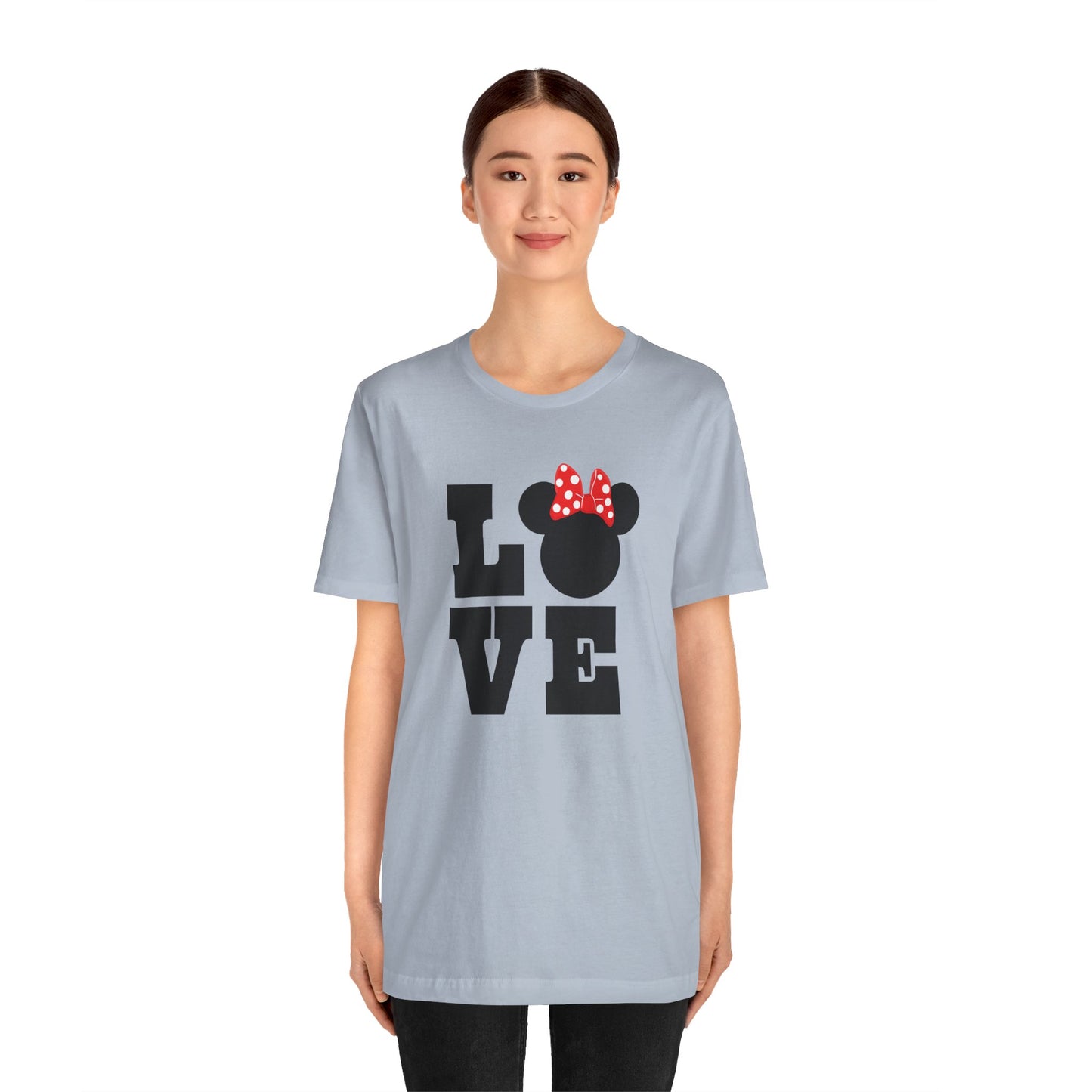 Love Minnie - Black Unisex Jersey Short Sleeve Tee