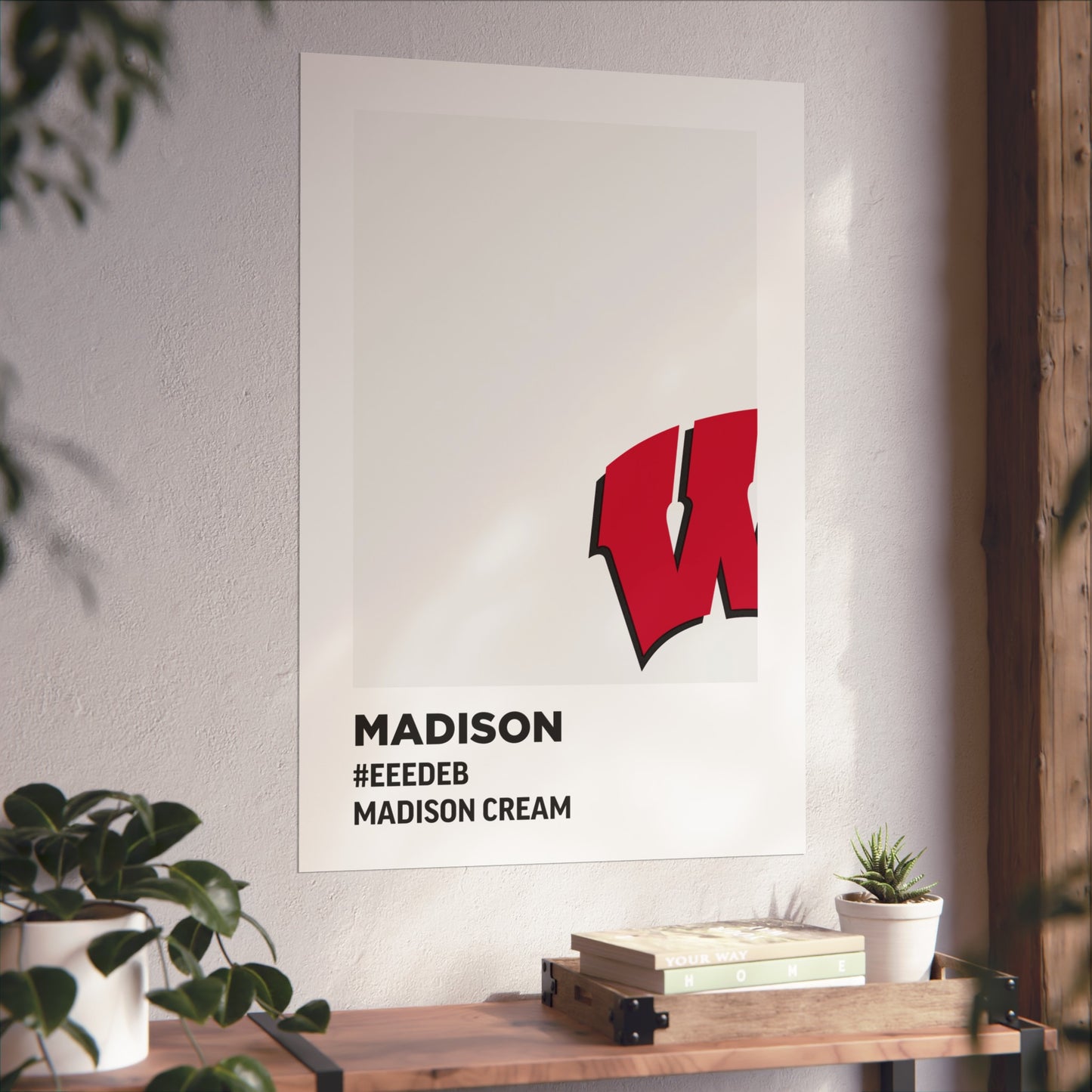 Madison Wisconsin College Team Paint Swatch - Madison White