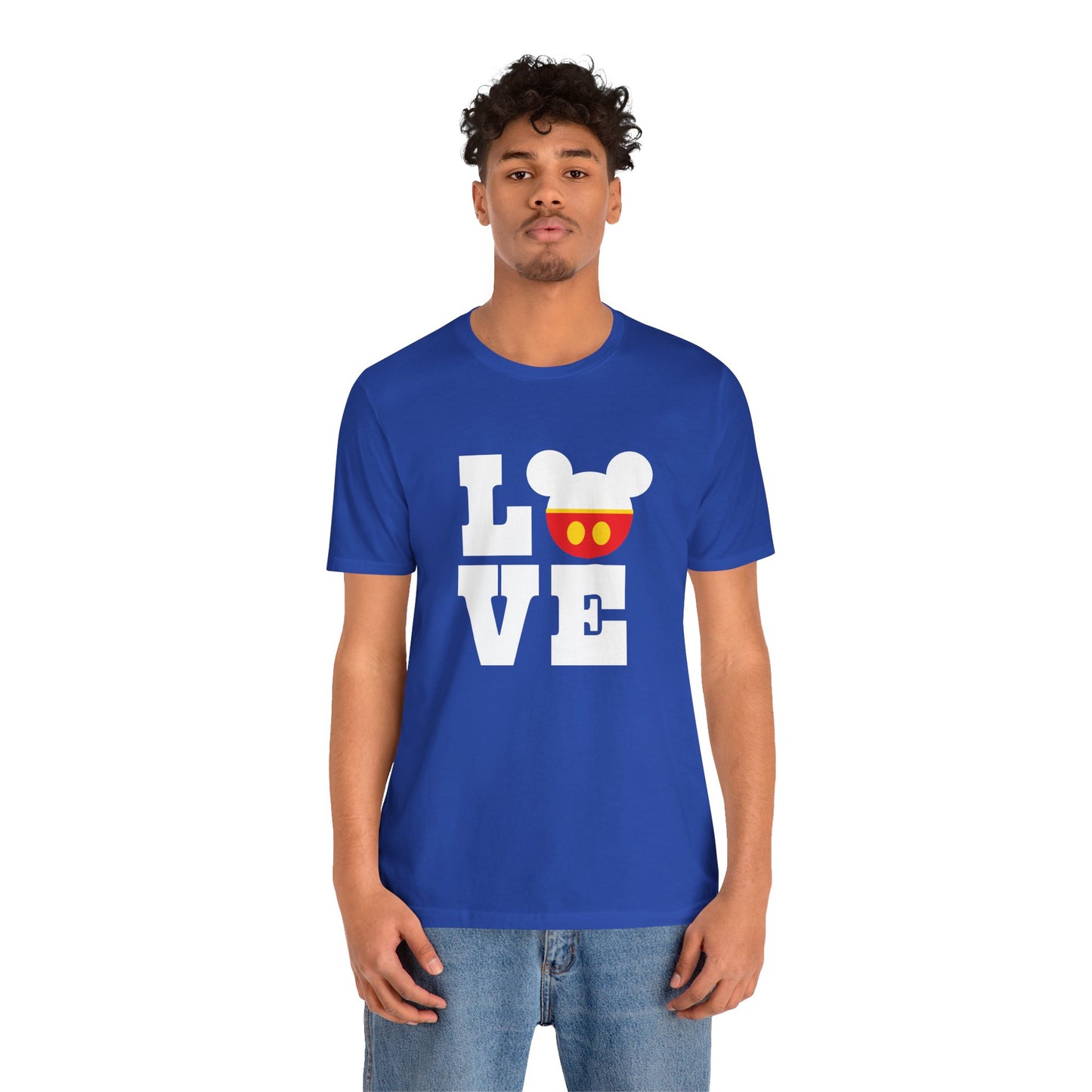 Love Mickey - White Unisex Jersey Short Sleeve Tee