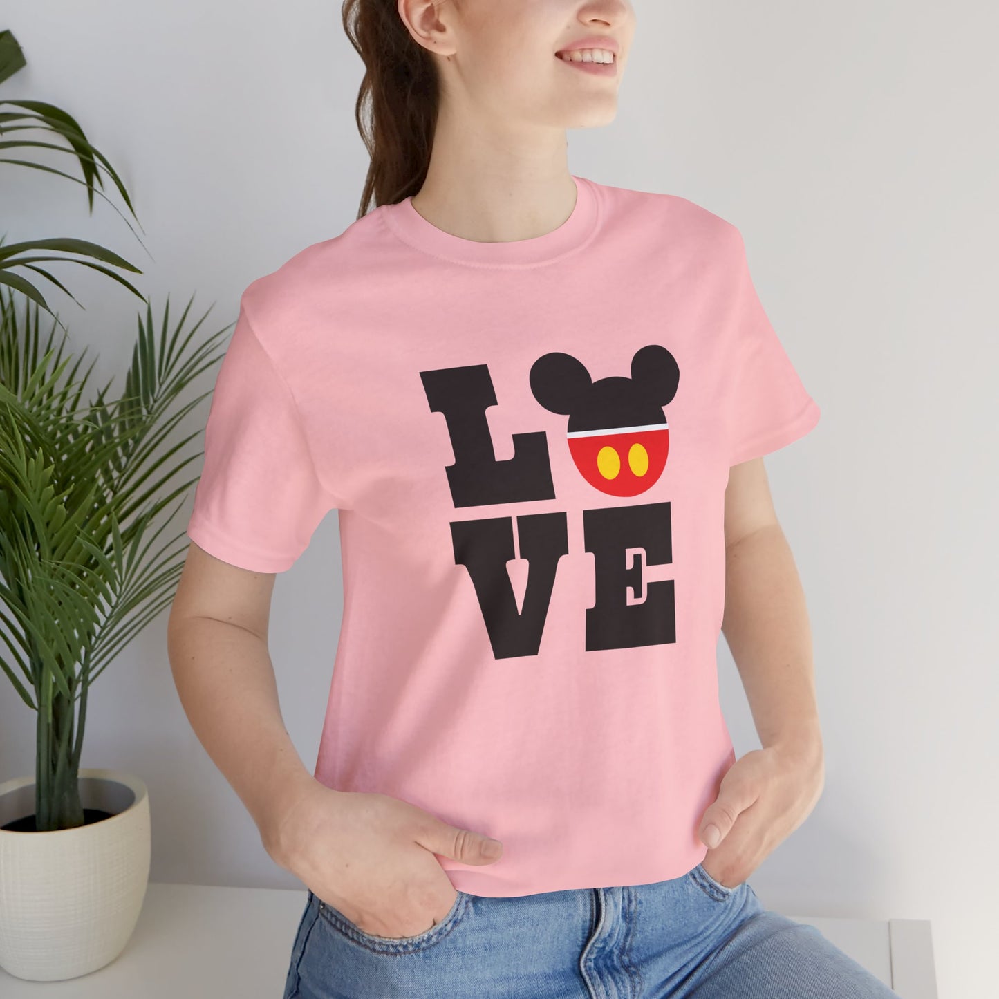 Love Mickey - Black Unisex Jersey Short Sleeve Tee