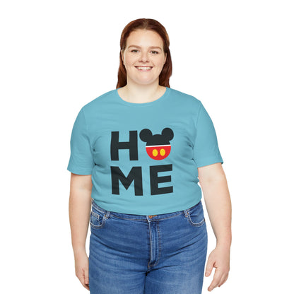 Home Mickey  - Black Unisex Jersey Short Sleeve Tee