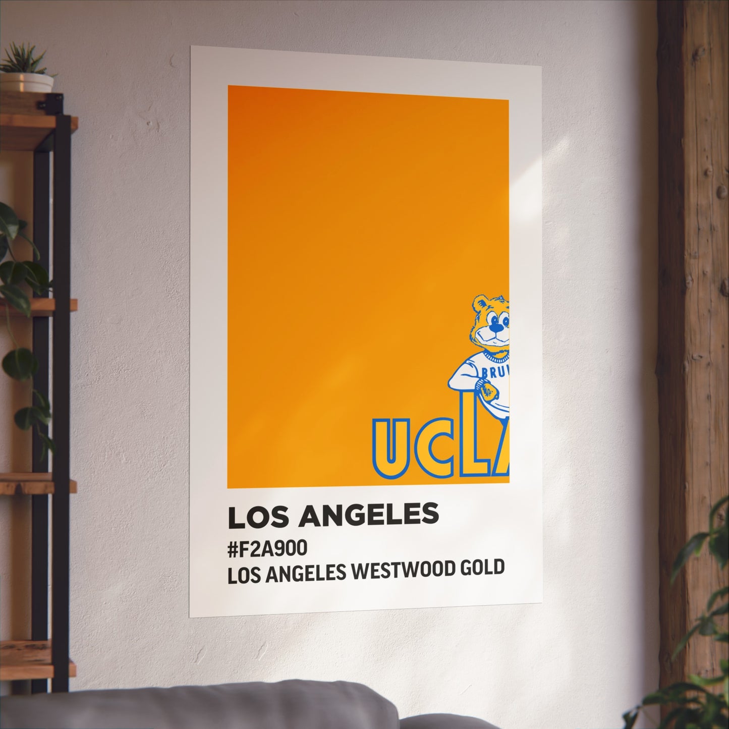 University of California Los Angeles Team Paint Swatch - Westwood Gold