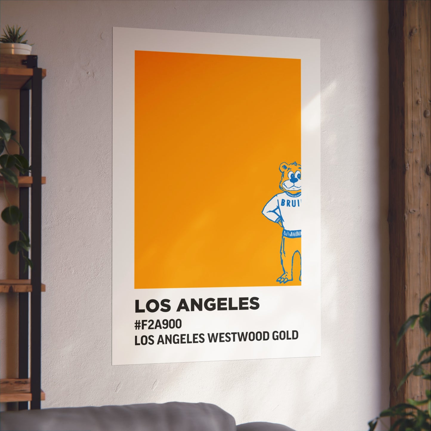 University of California Los Angeles Team Paint Swatch - Westwood Gold