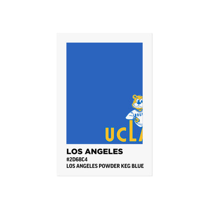 University of California Los Angeles Team Paint Swatch - Los Angeles Powder Keg Blue