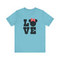 Love Minnie - Black Unisex Jersey Short Sleeve Tee