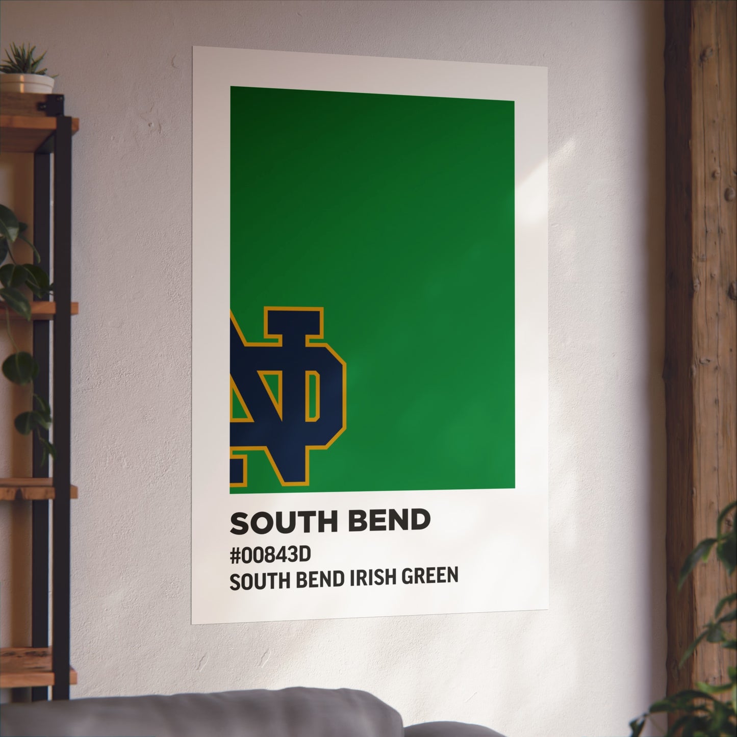 University of Notre Dame Team Paint Swatch - Logo - South Bend Irish Green