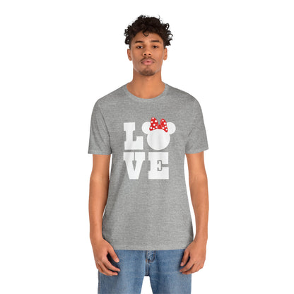 Love Minnie - White Unisex Jersey Short Sleeve Tee