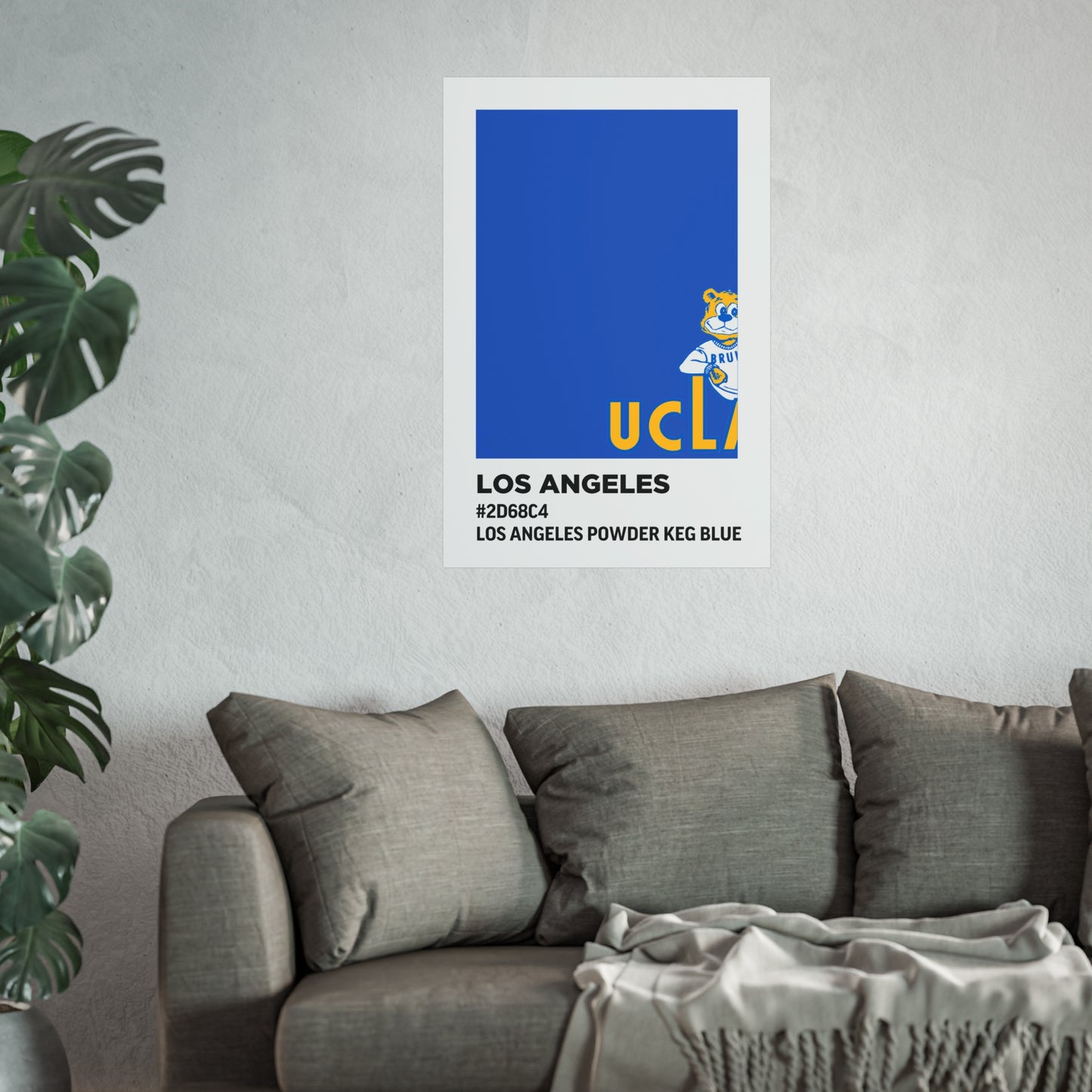 University of California Los Angeles Team Paint Swatch - Los Angeles Powder Keg Blue