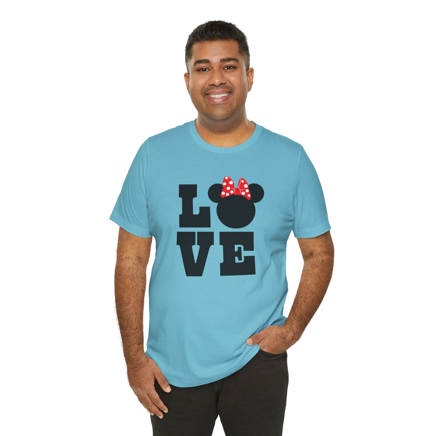 Love Minnie - Black Unisex Jersey Short Sleeve Tee