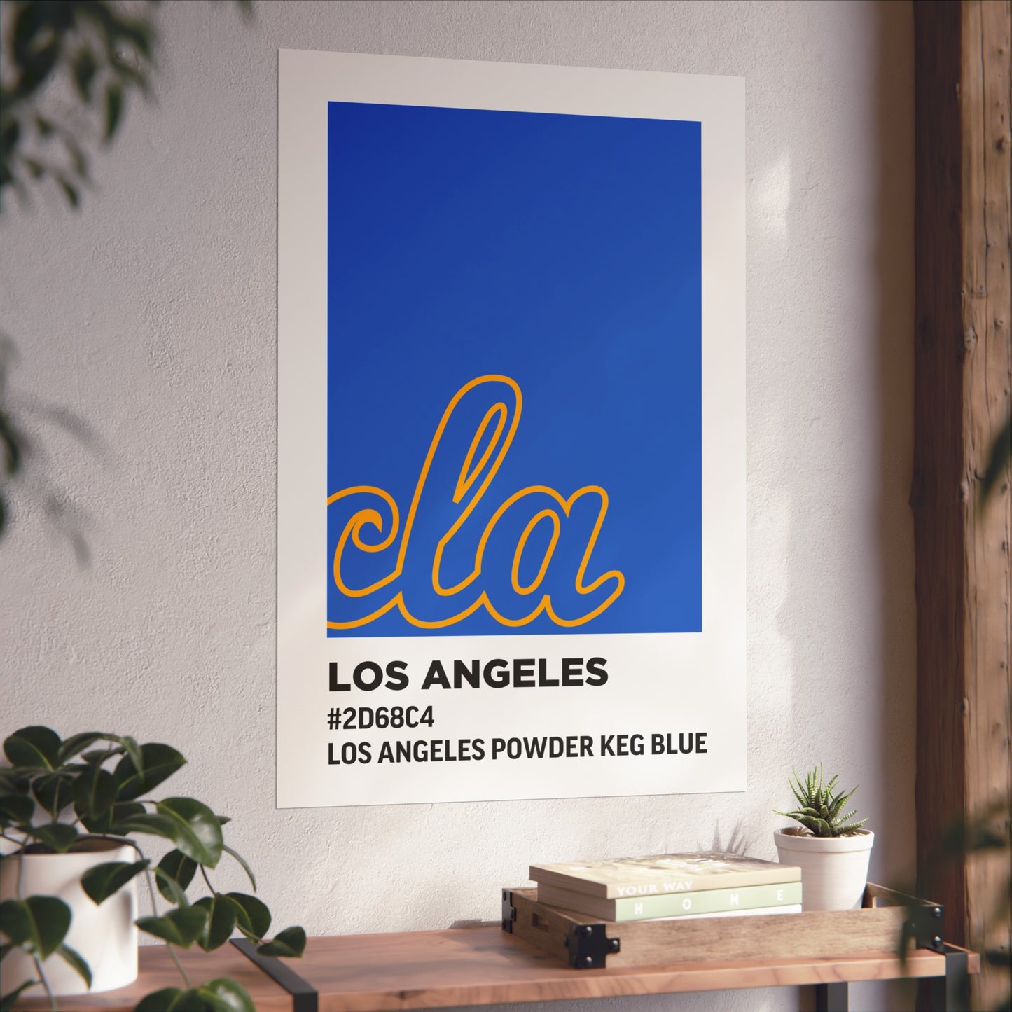 University of California Los Angeles Team Paint Swatch - Los Angeles Powder Keg Blue