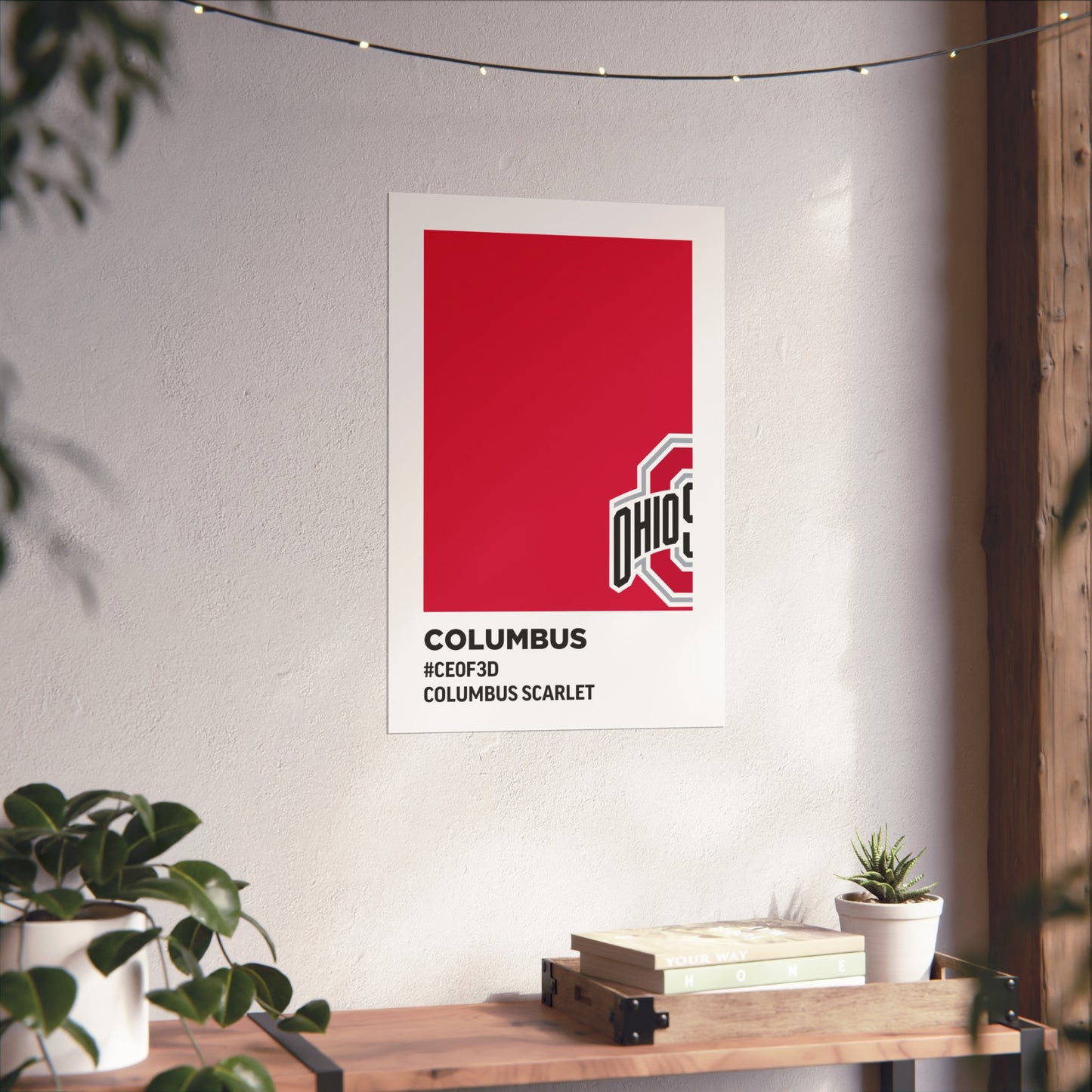 Ohio State University Team Paint Swatch - Primary Logo - Columbus Scarlet