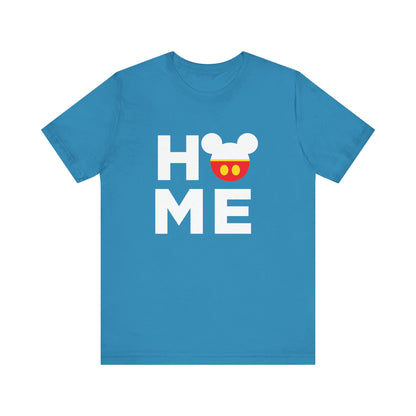 Home Mickey - White Unisex Jersey Short Sleeve Tee