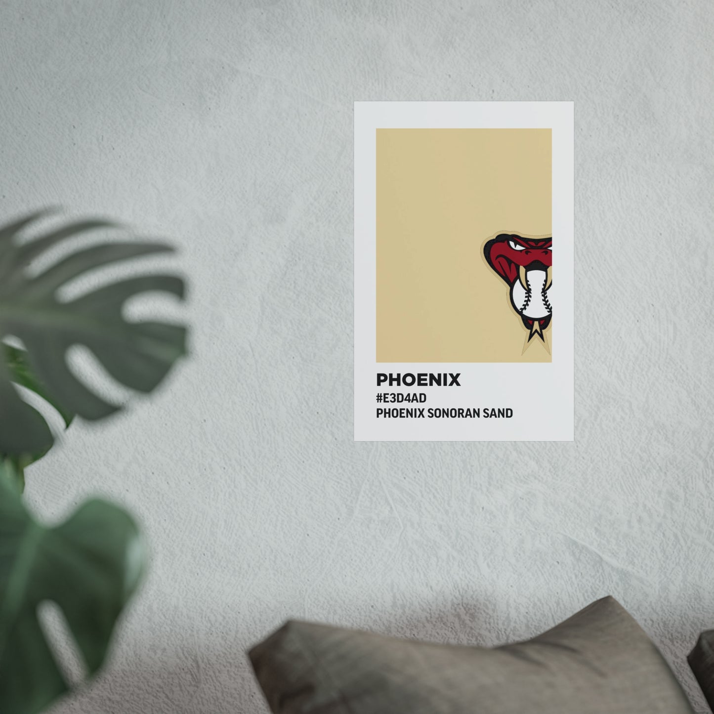 Arizona Baseball Team Paint Swatch - Phoenix - Diamondbacks - Sonoran Sand