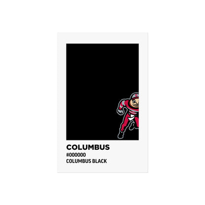 Ohio State University Team Paint Swatch - Brutus - Columbus Black