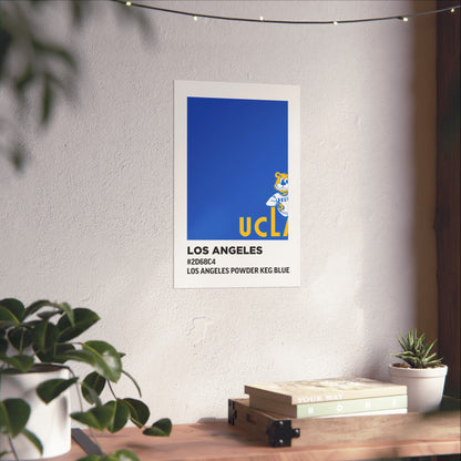 University of California Los Angeles Team Paint Swatch - Los Angeles Powder Keg Blue