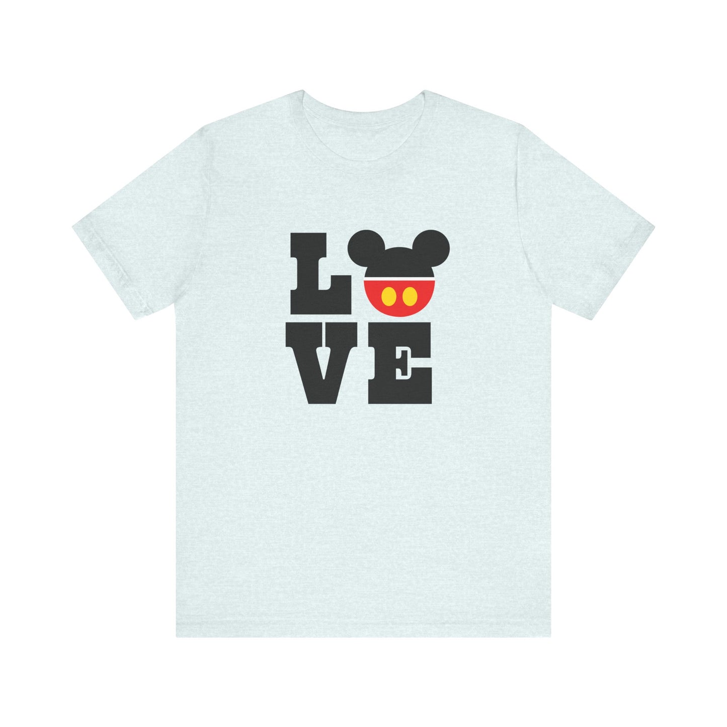 Love Mickey - Black Unisex Jersey Short Sleeve Tee