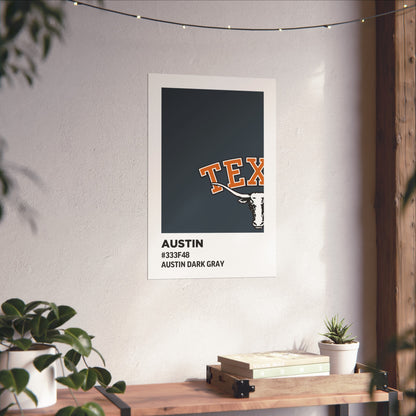 University of Texas Team Paint Swatch - Austin Dark Gray